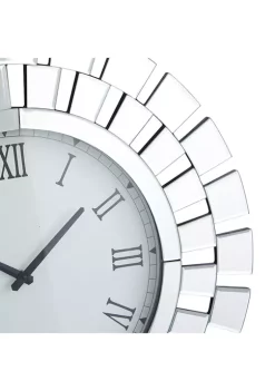 Top 10 🎉 Glam Wood Wall Clock by Monroe Lane 🔔 -Monroe Lane Sales Belk 25777