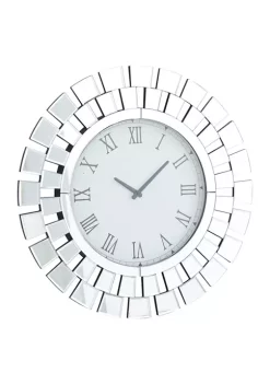 Top 10 🎉 Glam Wood Wall Clock by Monroe Lane 🔔 -Monroe Lane Sales Belk 25779