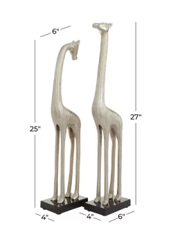 New 🔔 Contemporary Aluminum Sculpture - Set of 2 by Monroe Lane ⌛ -Monroe Lane Sales Belk 25790