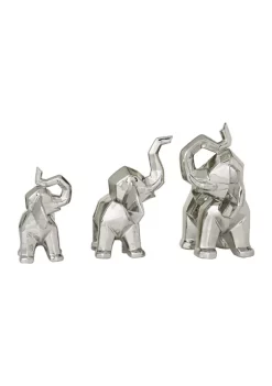 Coupon 🔥 Glam Porcelain Sculpture - Set of 3 by Monroe Lane 💯 -Monroe Lane Sales Belk 25811