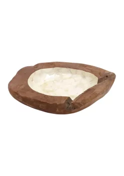 Best reviews of 🧨 Bohemian Teak Wood Decorative Bowl by Monroe Lane ✔️ -Monroe Lane Sales Belk 25862