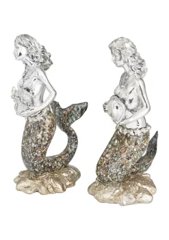 Best deal ✔️ Coastal Polystone Sculpture - Set of 2 by Monroe Lane 😍 -Monroe Lane Sales Belk 25867