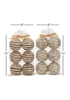 Deals 🧨 Coastal Dried Plant Orbs & Vase Filler - Set of 2 by Monroe Lane 🔥 -Monroe Lane Sales Belk 2590