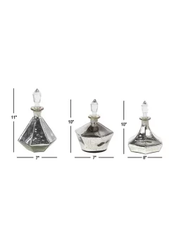 Best reviews of 🔔 Glam Glass Decorative Jars - Set of 3 by Monroe Lane 🧨 -Monroe Lane Sales Belk 25915