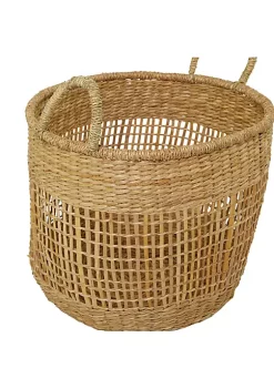Wholesale 🤩 Bohemian Seagrass Storage Basket - Set of 3 by Monroe Lane 😉 -Monroe Lane Sales Belk 25932