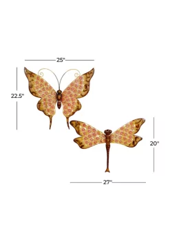 Buy ✨ Farmhouse Metal Wall Decor - Set of 2 by Monroe Lane 🧨 -Monroe Lane Sales Belk 25945