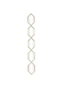 Budget 😉 Contemporary Metal Wall Mirror by Monroe Lane ✨ -Monroe Lane Sales Belk 25965