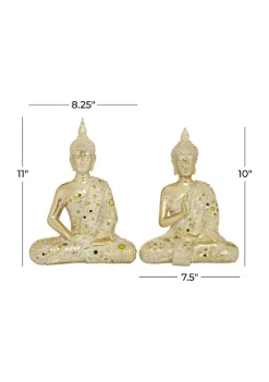 Deals ⭐ Glam Polystone Sculpture - Set of 2 by Monroe Lane 👏 -Monroe Lane Sales Belk 25997