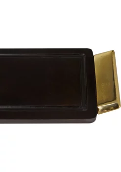 Budget ✨ Coastal Wood Tray - Set of 2 by Monroe Lane 👏 -Monroe Lane Sales Belk 26038