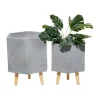 Coupon 🎁 Contemporary Magnesium Oxide Planter - Set of 2 by Monroe Lane ✨