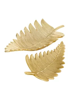 Best Sale ๐ Contemporary Aluminum Tray - Set of 2 by Monroe Lane ๐คฉ