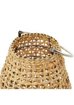 New 👍 Natural Metal Candle Lantern by Monroe Lane 🌟 -Monroe Lane Sales Belk 26062