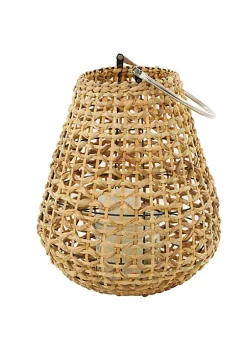 New 👍 Natural Metal Candle Lantern by Monroe Lane 🌟 -Monroe Lane Sales Belk 26064