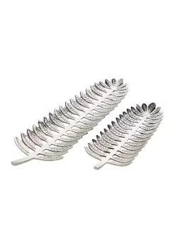 Brand new ๐ Contemporary Metal Tray - Set of 2 by Monroe Lane ๐