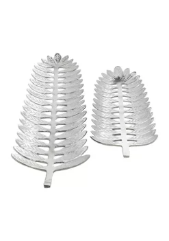 Brand new 😉 Contemporary Metal Tray - Set of 2 by Monroe Lane 🔔 -Monroe Lane Sales Belk 26105