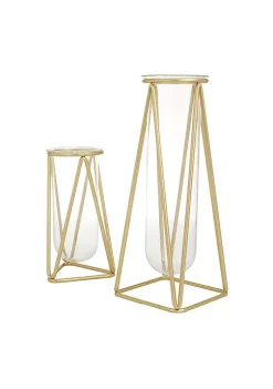 Best reviews of ✔️ Modern Glass Vase - Set of 2 by Monroe Lane 🛒 -Monroe Lane Sales Belk 26148
