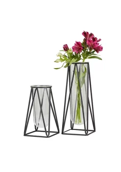 Best reviews of ✔️ Modern Glass Vase - Set of 2 by Monroe Lane 🛒 -Monroe Lane Sales Belk 26149