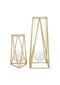 Best reviews of ✔️ Modern Glass Vase - Set of 2 by Monroe Lane 🛒 -Monroe Lane Sales Belk 26150