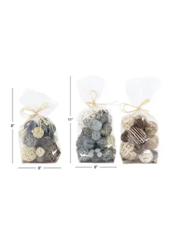 Top 10 😉 Coastal Dried Plant Orbs & Vase Filler - Set of 3 by Monroe Lane 🛒 -Monroe Lane Sales Belk 26154