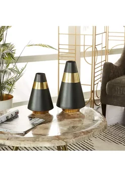 Brand new 🎉 Modern Metal Vase - Set of 2 by Monroe Lane 🎁 -Monroe Lane Sales Belk 26170