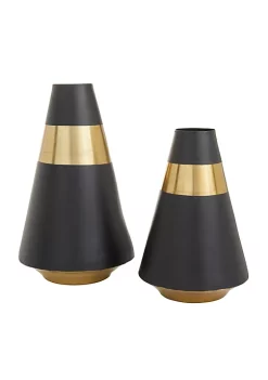 Brand new 🎉 Modern Metal Vase - Set of 2 by Monroe Lane 🎁 -Monroe Lane Sales Belk 26173
