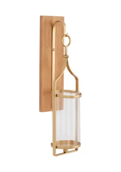 Brand new 👏 Farmhouse Wood Wall Sconce by Monroe Lane 🎉 -Monroe Lane Sales Belk 26178