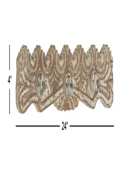 Outlet ❤️ Mango Wood Farmhouse Wall Hook by Monroe Lane 🥰 -Monroe Lane Sales Belk 26194