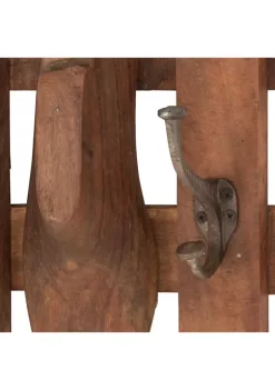 Hot Sale 😀 Mango Wood Vintage Wall Hook by Monroe Lane ✨ -Monroe Lane Sales Belk 26233