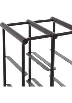 Deals 😍 Black Metal Industrial Wine Rack by Monroe Lane 🧨 -Monroe Lane Sales Belk 26238