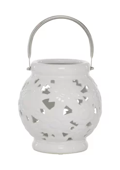Deals 😉 Contemporary Ceramic Lantern by Monroe Lane 🎁 -Monroe Lane Sales Belk 26295