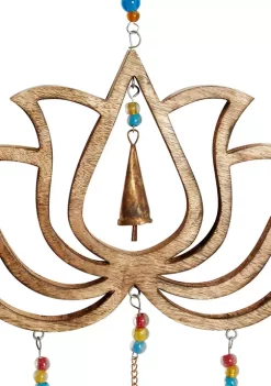 Hot Sale 🔥 Eclectic Mango Wood Windchime by Monroe Lane ✔️ -Monroe Lane Sales Belk 26299