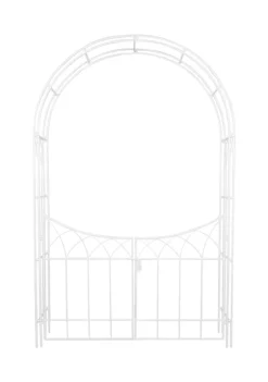 Best Pirce 🎉 Traditional Metal Garden Arbor by Monroe Lane 🥰