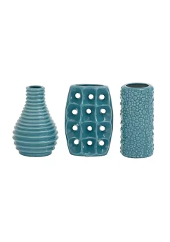 Wholesale 👏 Modern Ceramic Vase - Set of 3 by Monroe Lane 🥰 -Monroe Lane Sales Belk 2637