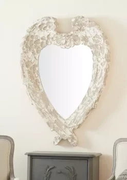 Cheap 😀 Farmhouse Resin Wall Mirror by Monroe Lane ✨ -Monroe Lane Sales Belk 26384