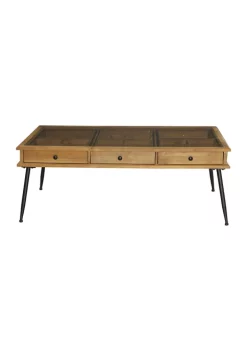 Best reviews of 🤩 Industrial Wood Coffee Table by Monroe Lane 👏