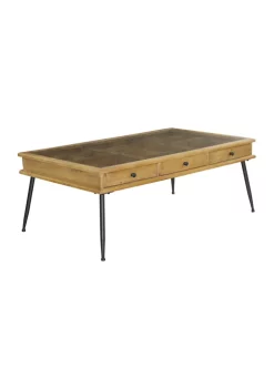 Best reviews of 🤩 Industrial Wood Coffee Table by Monroe Lane 👏 -Monroe Lane Sales Belk 26397