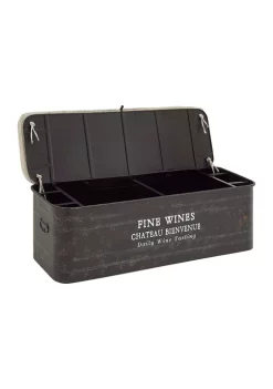 Brand new 🧨 Industrial Metal Storage Bench by Monroe Lane ✔️ -Monroe Lane Sales Belk 26408