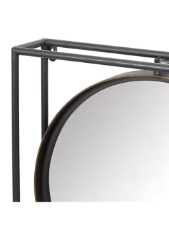 Best Sale 🔔 Modern Metal Wall Mirror by Monroe Lane 🎁 -Monroe Lane Sales Belk 26422