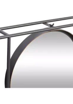 Best Sale 🔔 Modern Metal Wall Mirror by Monroe Lane 🎁 -Monroe Lane Sales Belk 26424