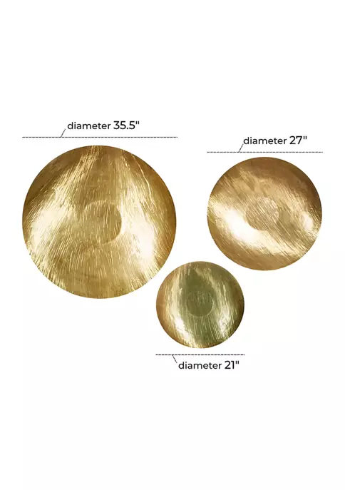 Cheapest 😀 Glam Metal Wall Decor - Set of 3 by Monroe Lane 👍 5 Cheapest 😀 Glam Metal Wall Decor - Set of 3 by Monroe Lane 👍 - Image 5