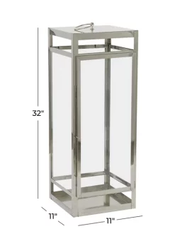 Buy 😀 Contemporary Stainless Steel Lantern by Monroe Lane 🛒 -Monroe Lane Sales Belk 26456