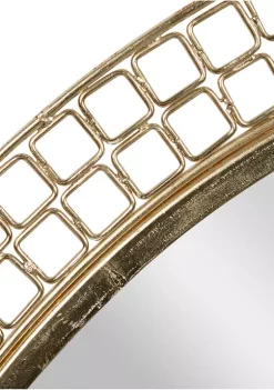 Coupon ⭐ Contemporary Metal Wall Mirror by Monroe Lane 💯 -Monroe Lane Sales Belk 26471