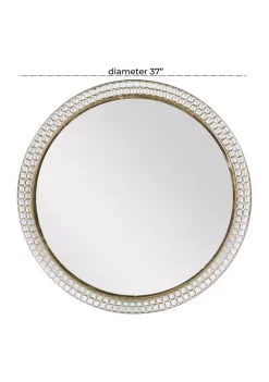 Coupon ⭐ Contemporary Metal Wall Mirror by Monroe Lane 💯 -Monroe Lane Sales Belk 26472