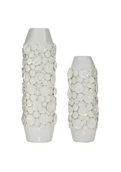 Outlet 🔥 Modern Ceramic Vase - Set of 2 by Monroe Lane 😍 -Monroe Lane Sales Belk 26492
