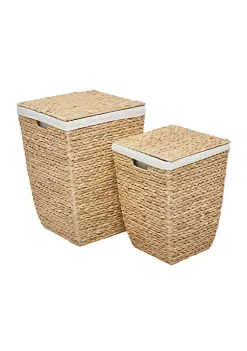 Best Sale 🤩 Traditional Seagrass Storage Basket - Set of 2 by Monroe Lane 🧨 -Monroe Lane Sales Belk 26531