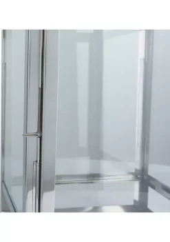 Budget ✨ Contemporary Stainless Steel Lantern by Monroe Lane 😉 -Monroe Lane Sales Belk 26552