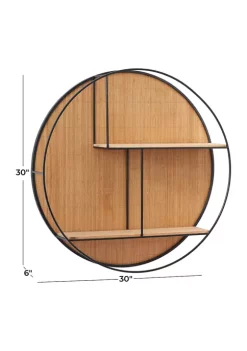 Flash Sale 🔥 Modern Bamboo Wall Shelf by Monroe Lane 😍 -Monroe Lane Sales Belk 26572