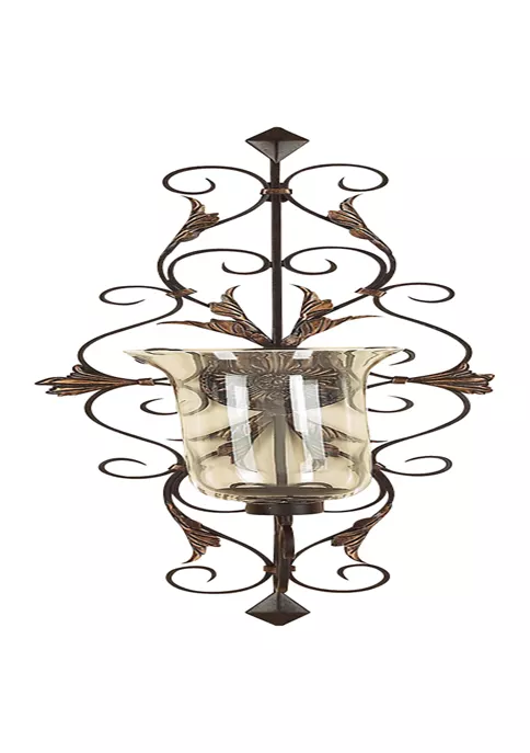Deals ⌛ Rustic Glass Wall Sconce by Monroe Lane ✔️ 1 Deals ⌛ Rustic Glass Wall Sconce by Monroe Lane ✔️