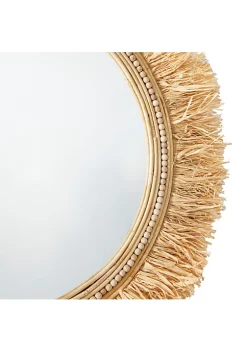 Coupon 💯 Modern Seagrass Wall Mirror by Monroe Lane 💯 -Monroe Lane Sales Belk 26583