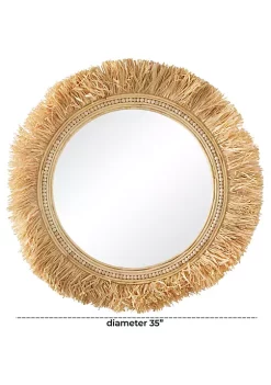 Coupon 💯 Modern Seagrass Wall Mirror by Monroe Lane 💯 -Monroe Lane Sales Belk 26584